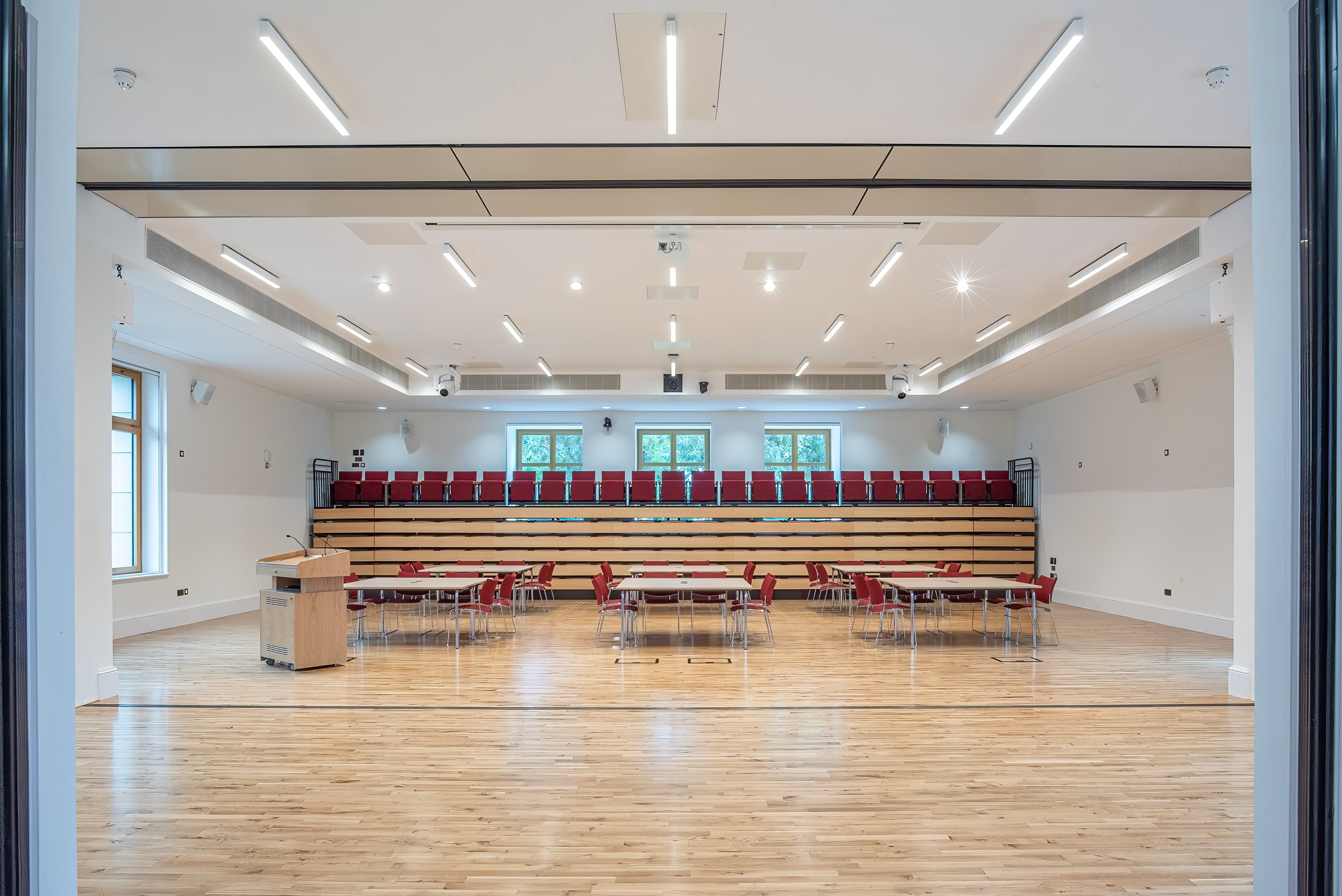 Quarry Whitehouse Auditorium cabaret with skywall open